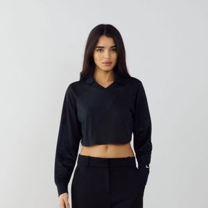 Nike Top Crop Jersey  Zwart/wit  Dames