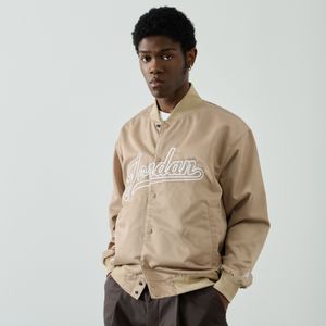 Jordan Jacket Bomber Centered Logo  Beige  Heren