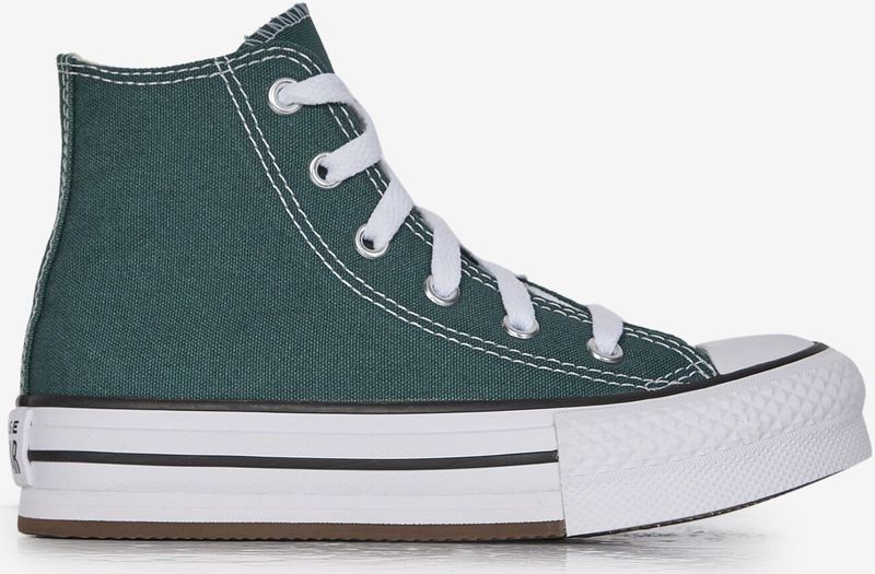 Converse - Chuck Taylor All Star Lift Hi - Sneakers - Groen/wit - Kinderen