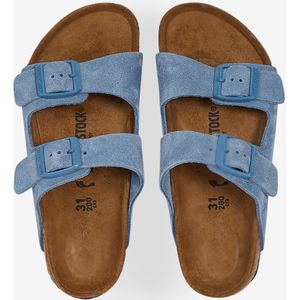 Slippers Sneakers Birkenstock Arizona Kids Suede - Kinderen  Blauw  Unisex