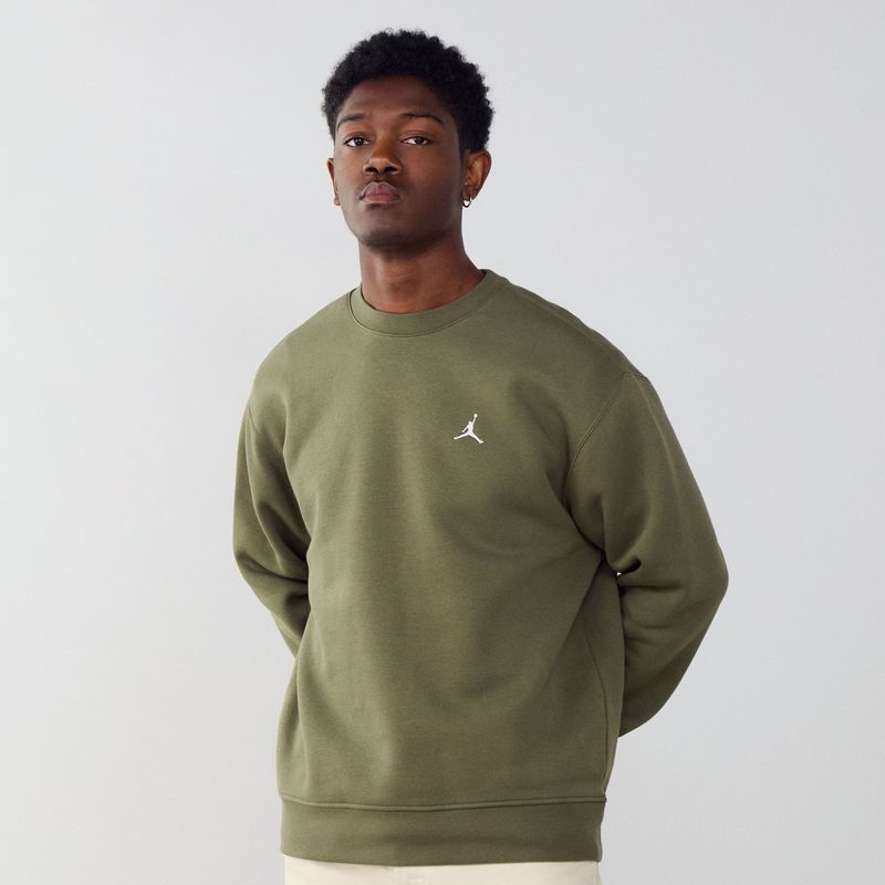 Jordan Sweatshirt 'BRKLN'  olijfgroen / wit