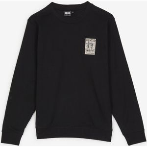 One Piece Sweat Crew Wanted Ace  Zwart  Heren