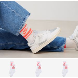 Nike - Sportswear Dri-FIT Everyday Essential - Sportsokken - Wit - 3 Paar