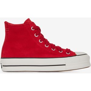 Sneakers Converse Chuck Taylor All Star Lift Hi Suede  Rood  Dames