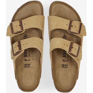 Slippers Sneakers Birkenstock Arizona Suede Latte Cream  Beige  Dames