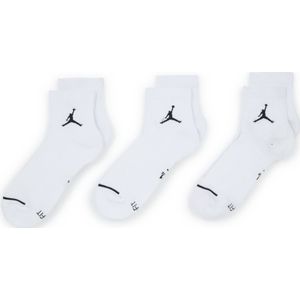 Jordan Sokken X3 Quarter Jumpman - Kinderen  Wit/zwart  Heren