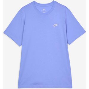 Nike Tee Shirt Club  Blauw/wit  Heren