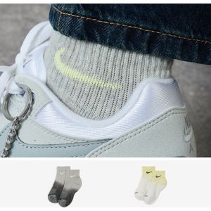 Nike Sokken X2 Tye Dye Ankle  Grijs  Heren
