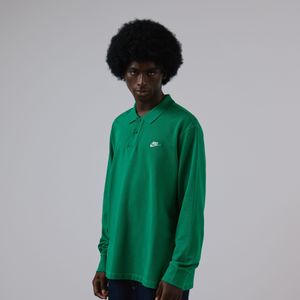 Nike Tee Shirt Ls Polo Club  Groen/wit  Heren