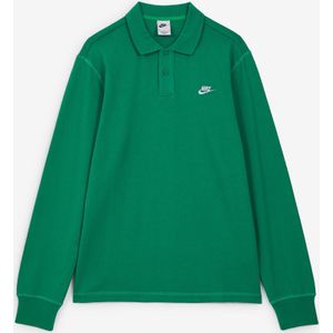 Nike Tee Shirt Ls Polo Club  Groen/wit  Heren