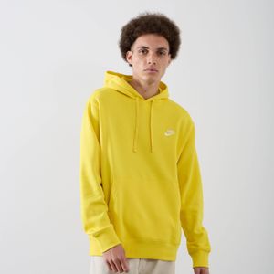 Nike Hoodie Club Small Logo  Jaune  Heren