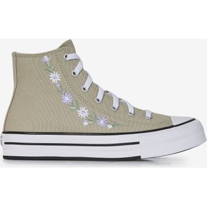 Converse - Chuck Taylor All Star Eva Lift Hi - Sneakers - Khaki/Wit