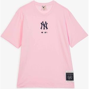 Champion Tee Shirt Ny Yankees  Roze/zwart  Heren