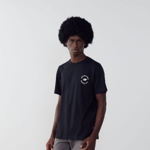 New Balance Tee Shirt Chest Logo  Zwart/wit  Heren