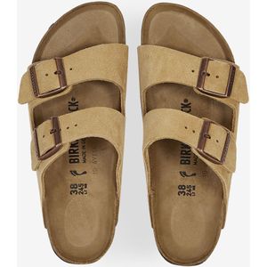 Birkenstock - Arizona - Slippers - Beige - Suède