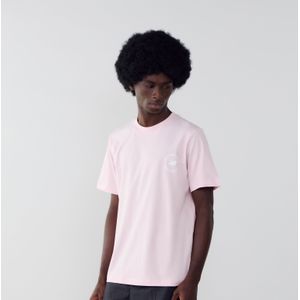 New Balance Tee Shirt Chest Logo  Roze/wit  Heren