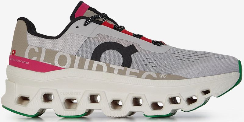 On - Cloudmonster - Sneakers - Wit/Roze - Dames