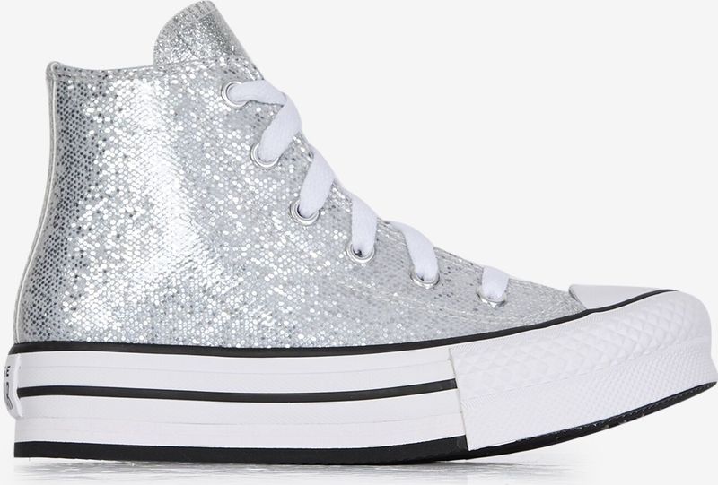 Converse - Chuck Taylor All Star Lift Hi - Sneakers - Zilver - Kinderen - Unisex