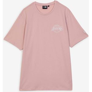 New Era Tee Shirt Lakers  Roze  Heren