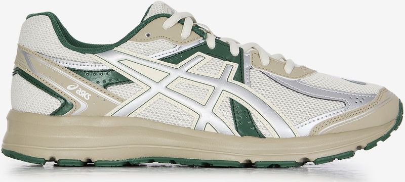 ASICS - JOG 100 S - Sneakers Laag - Beige - Donkergroen - Zilver