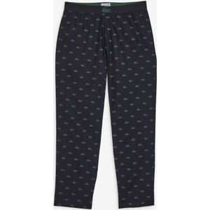 Lacoste Pantalon Logo Aop  Marineblauw/groen  Heren