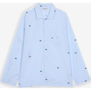Lacoste Shirt Big Logo  Blauw/wit  Heren