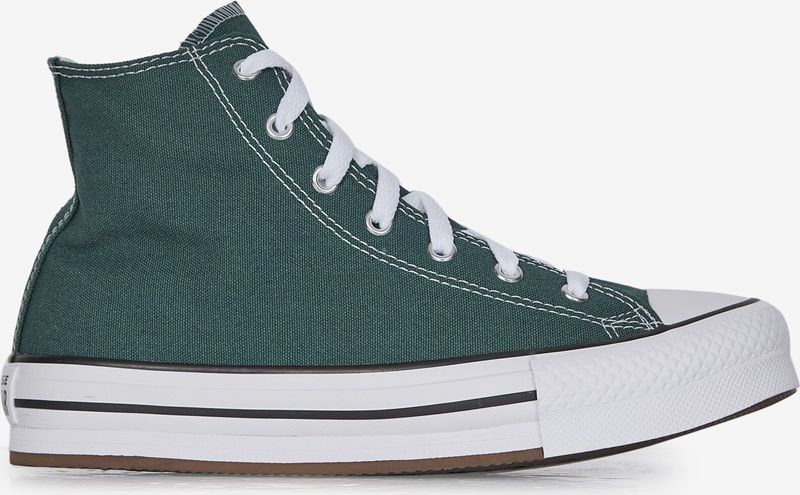Converse All Star High Platform Junior - Groen - Kind, Groen