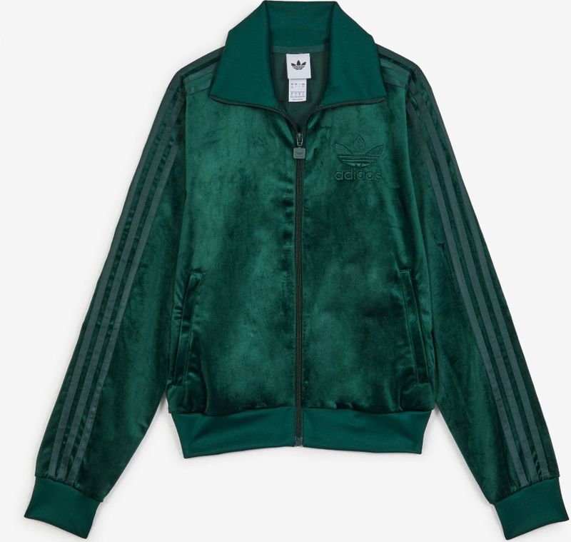 adidas  Jacket Fz Adicolor Velvet Groen Dames