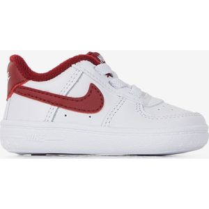Sneakers Nike Force 1 Crib- Baby  Wit/rood  Unisex