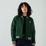 New Balance Jacket Bombers Athletics  Groen/wit  Dames