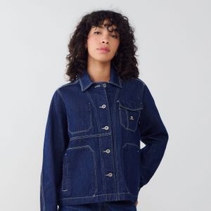 Converse Jacket Denim Stitching  Blauw/wit  Dames