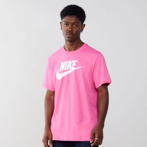 Nike Tee Shirt Icon Futura  Roze/wit  Heren