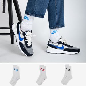Nike Sokken X3 Crew Futura Colored  Wit/blauw  Dames