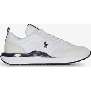 Sneakers van gecoate leermix