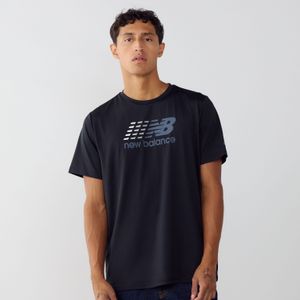 New Balance - Big Logo - T-shirt - Zwart