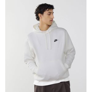 Nike Hoodie Club Small Logo  Blanc  Heren