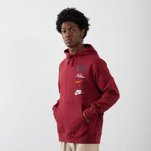 Nike Hoodie Bb Stack  Bordeauxrood  Heren