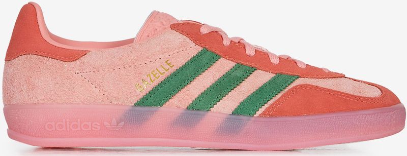 Adidas - Gazelle - Sneakers - Roze - Lichtgroen - Suède