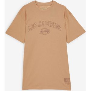 Mitchell & Ness Washed Lakers T-shirt  Beige  Heren