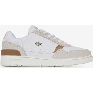 Sneakers Lacoste T-clip  Wit/bruin  Dames