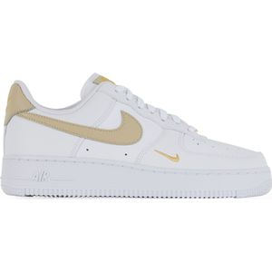 Nike - Air Force 1 Low Mini Swoosh - Sneakers - Blanc/beige - Dames