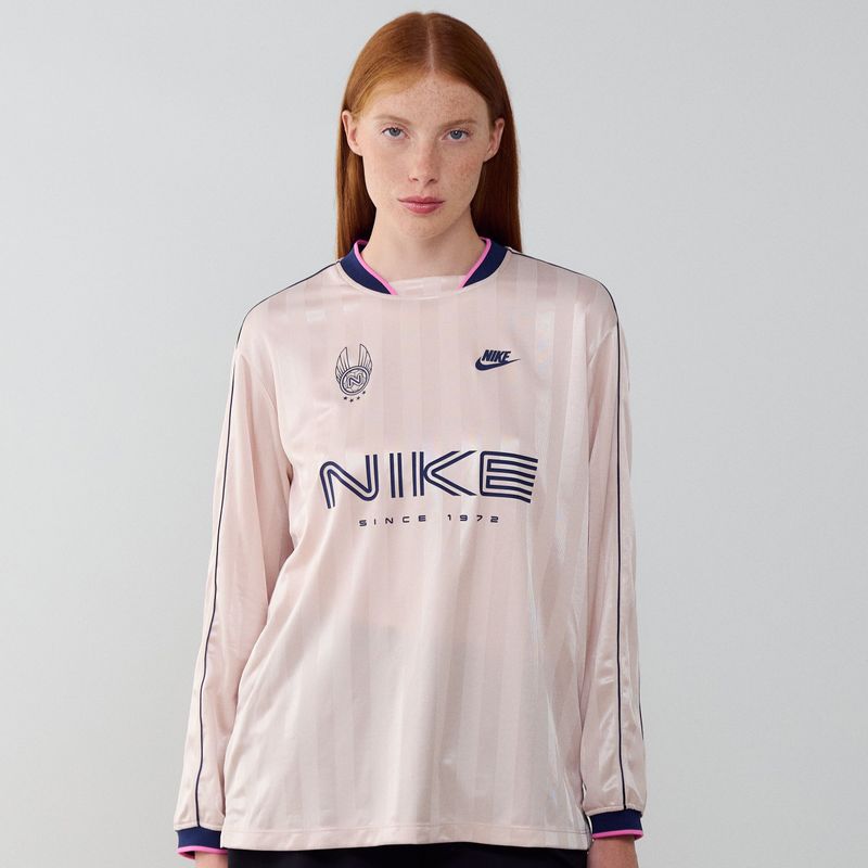 Nike Jersey Ls  Roze/marineblauw  Dames