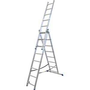 Alumexx 3-delige ladder 3x8 treden