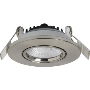 Robus Draco LED inbouwspot ring Geborsteld chroom