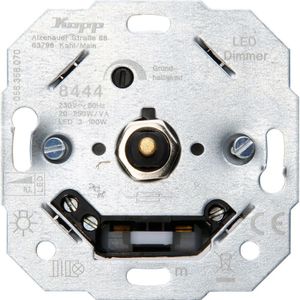 Kopp universele LED druk/draaidimmer 3-100w wissel inbouw R, L