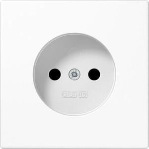 Jung LS990 wandcontactdoos Alpin wit