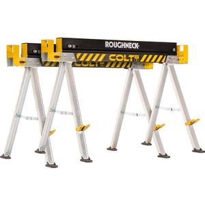 Roughneck - COLT 575S - Opvouwbare Schraag - Zwart - Staal - Set van 2