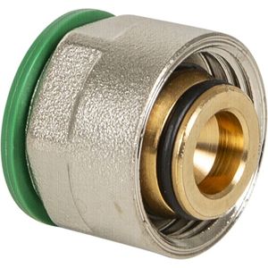 Rehau Rautitan Stabil schuif knelkoppeling euroconus 3/4"x16mm