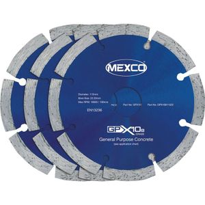 Mexco diamantschijven universeel 115x22,2mm (3 Stuks)