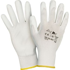 PU handschoenen 9/L wit (12 Paar)